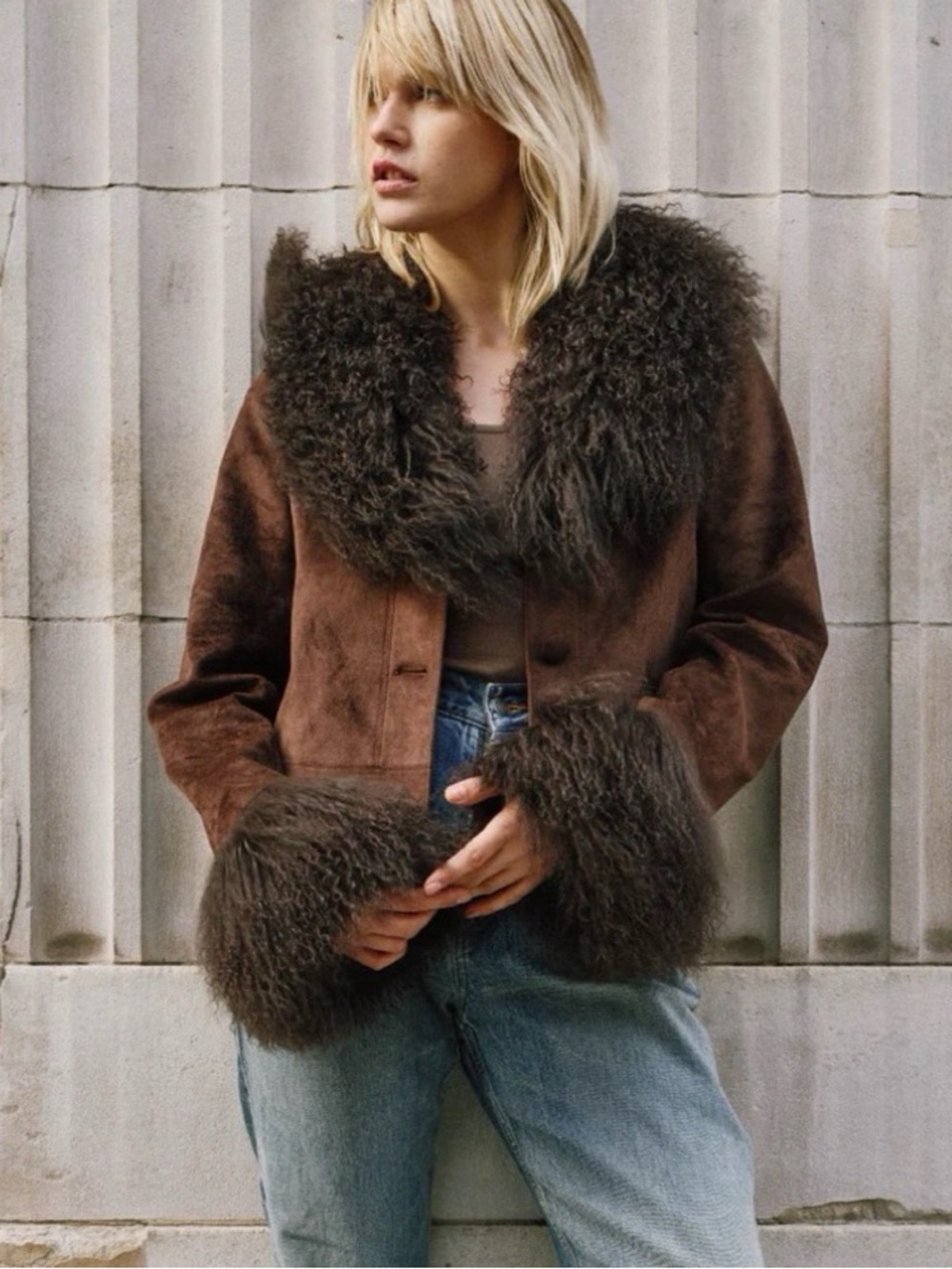 Charlotte Simone Cropped Penny Coat (NWT)